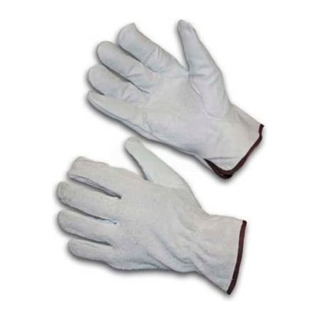 Pip PIP Top Grain Cowhide Drivers Gloves, Split Cowhide Back, Grain Palm, Keystone, Regular Grade, M 68-161SB/M